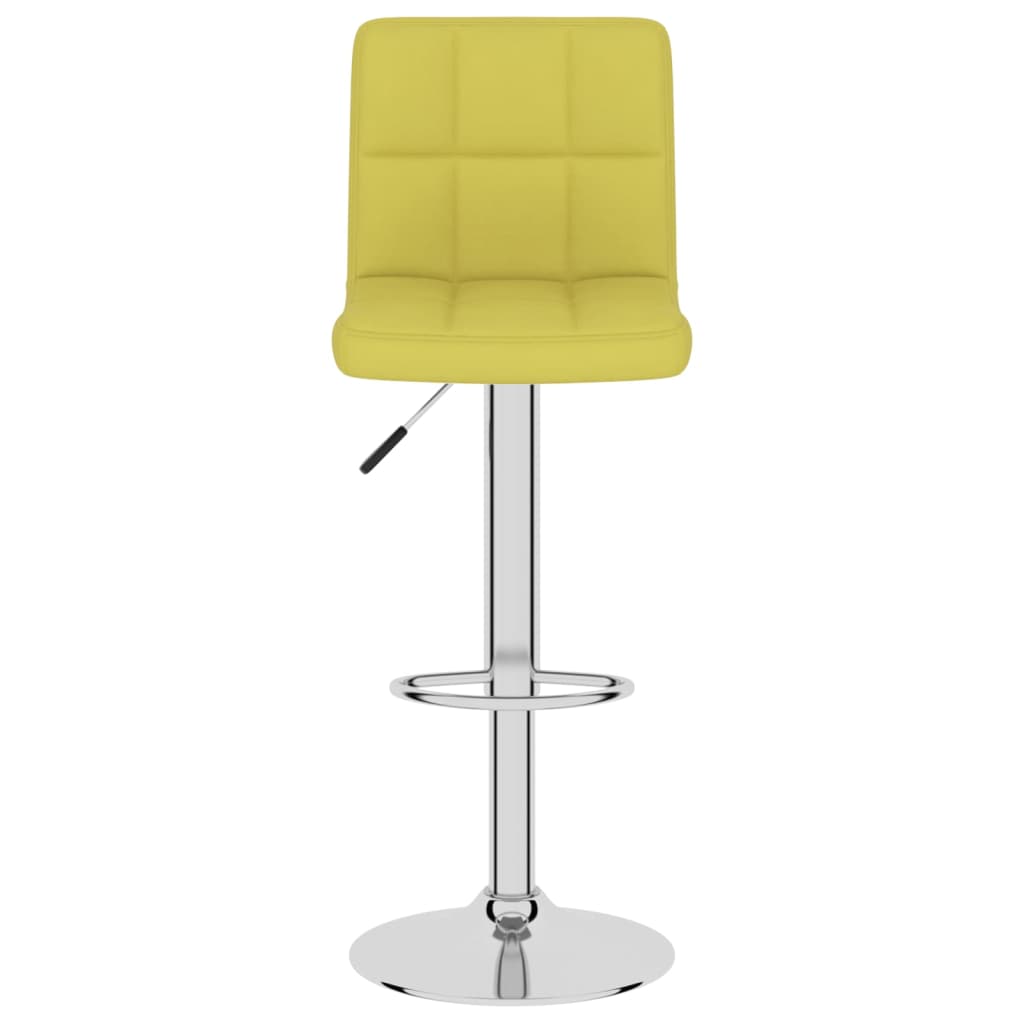 Tabourets de bar lot de 2 vert tissu