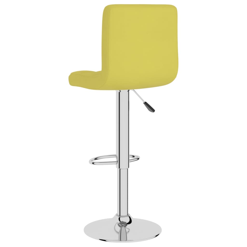 Tabourets de bar lot de 2 vert tissu