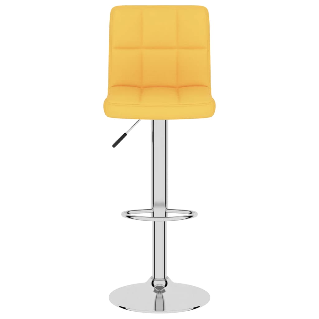 Tabourets de bar lot de 2 jaune moutarde tissu - XIOS
