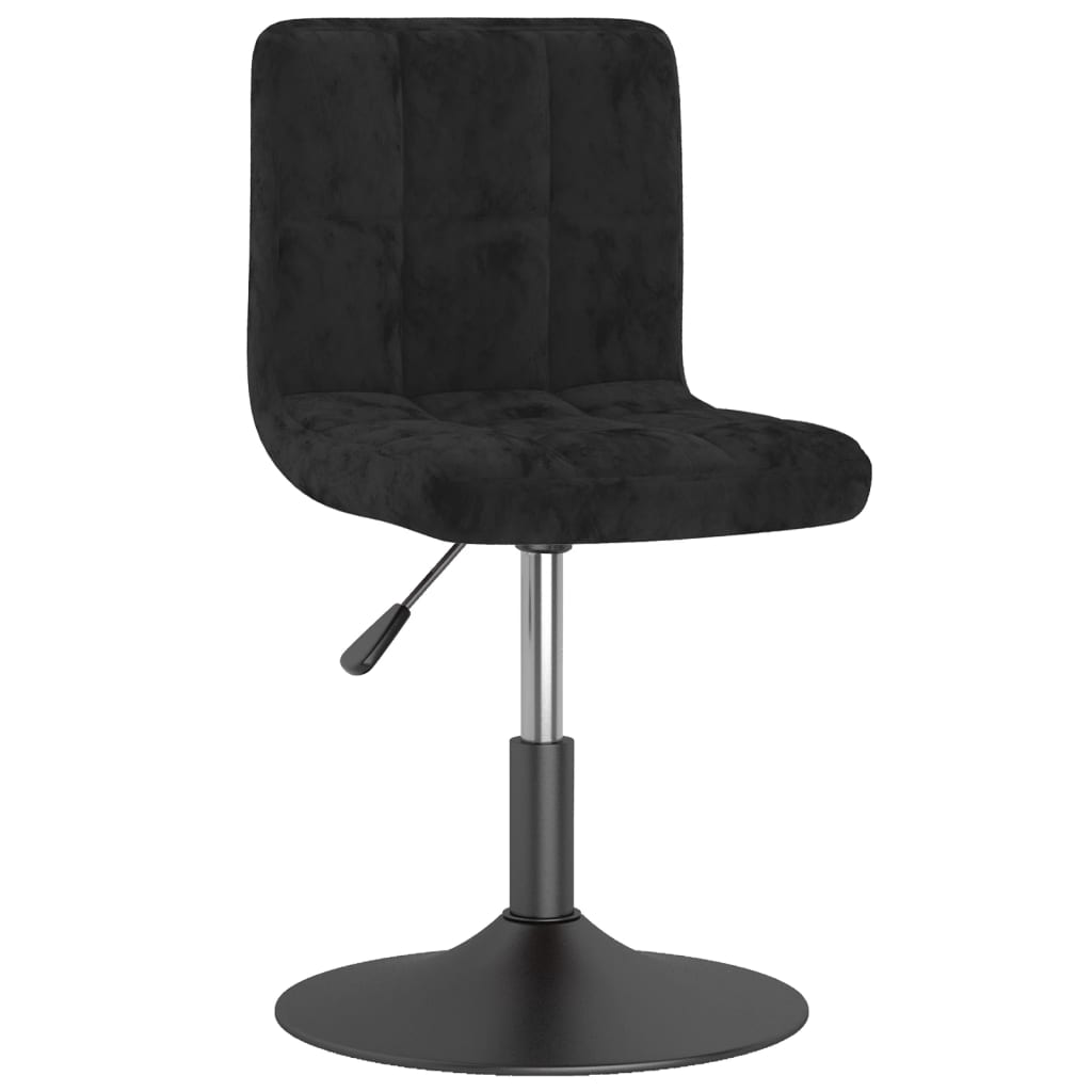 Tabouret de bar pivotant noir velours - XIOS