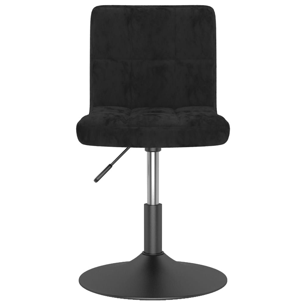 Tabouret de bar pivotant noir velours - XIOS