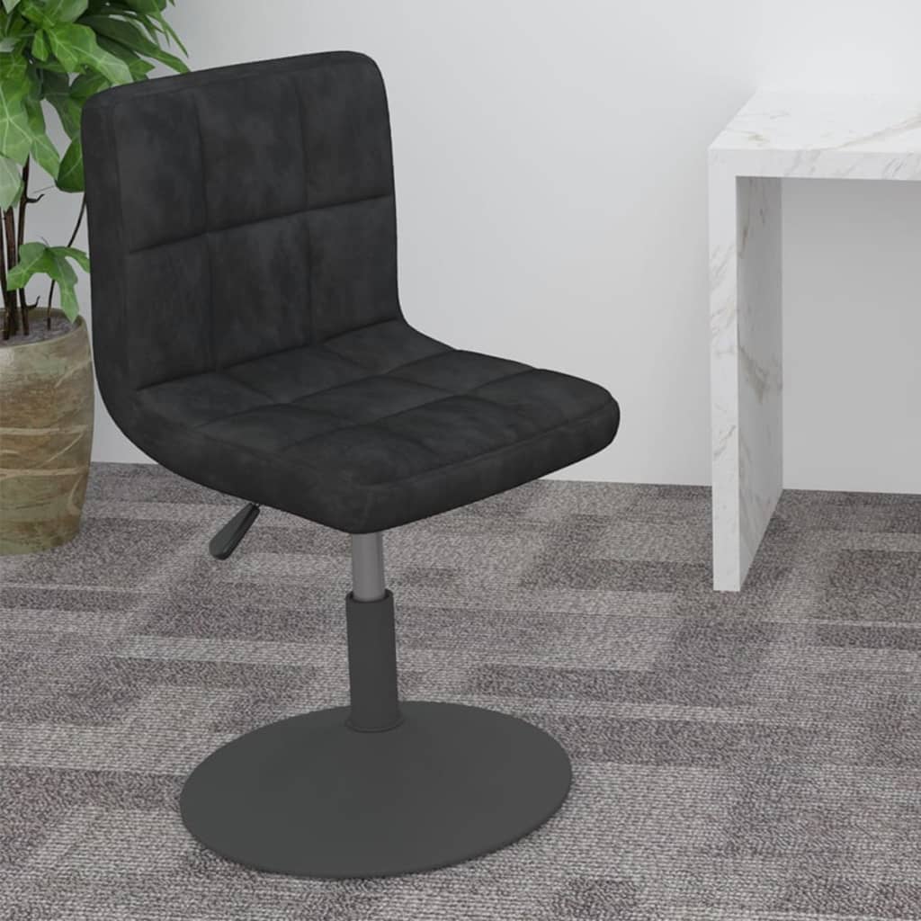 Tabouret de bar pivotant noir velours - XIOS