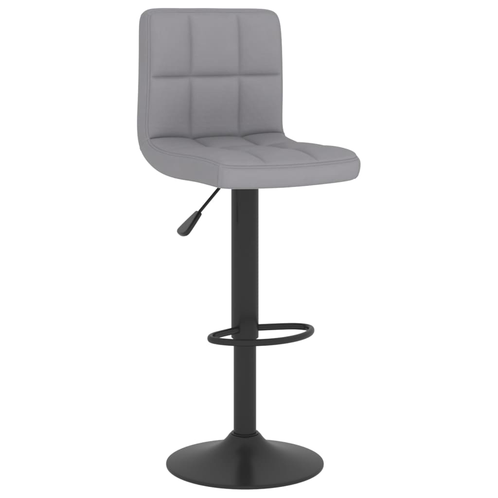 Tabourets de bar lot de 2 gris clair tissu - XIOS