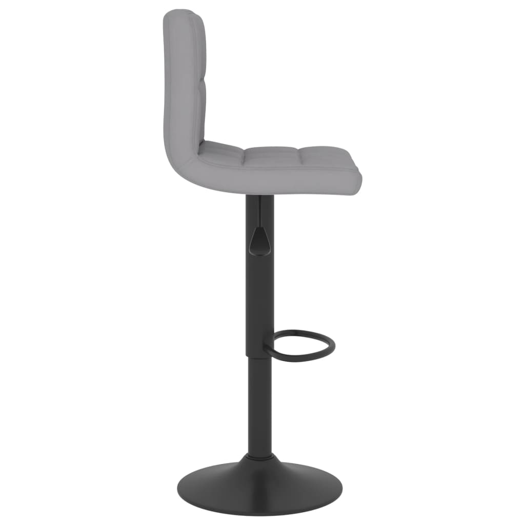 Tabourets de bar lot de 2 gris clair tissu - XIOS