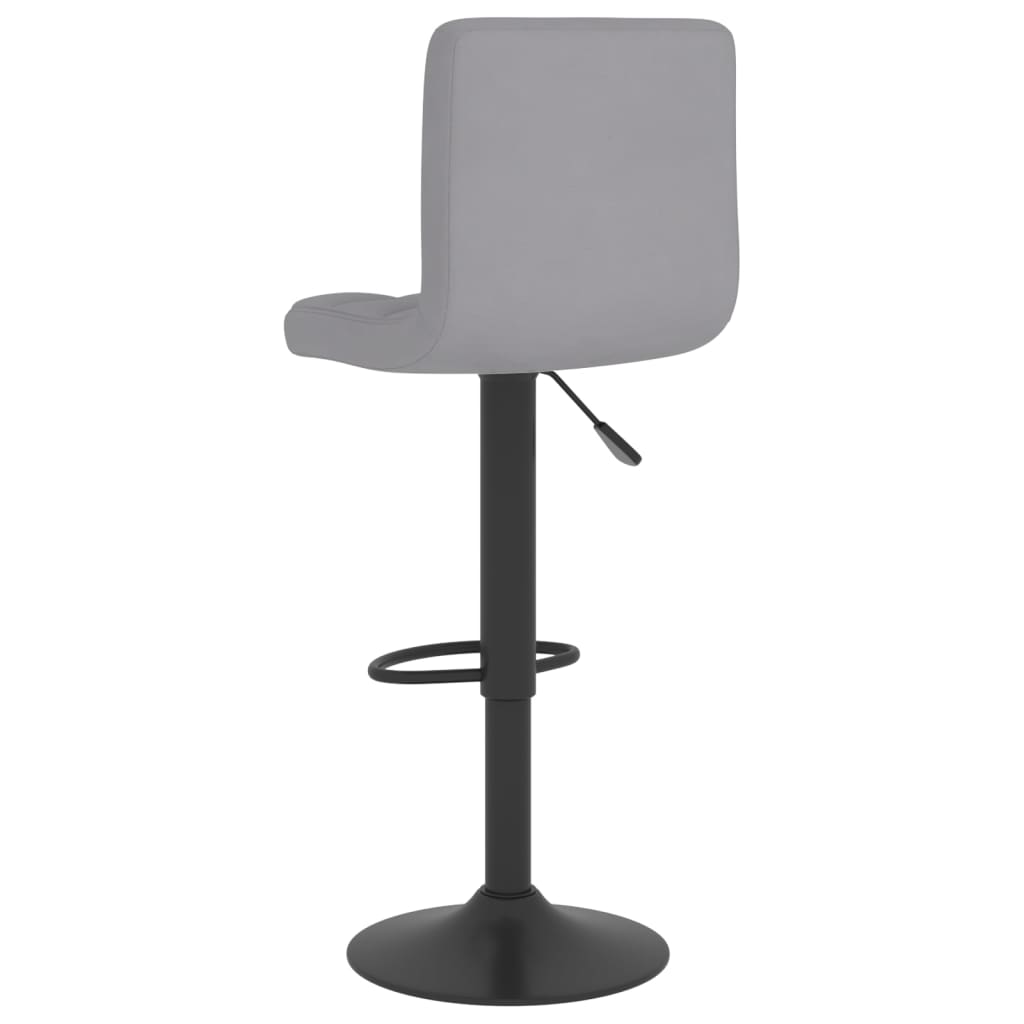 Tabourets de bar lot de 2 gris clair tissu - XIOS