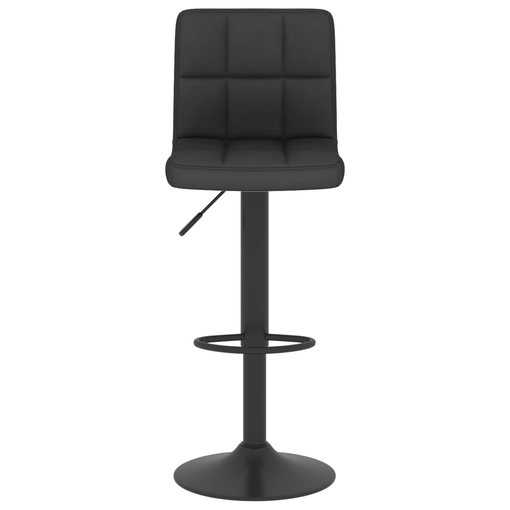 Tabourets de bar lot de 2 noir tissu - XIOS