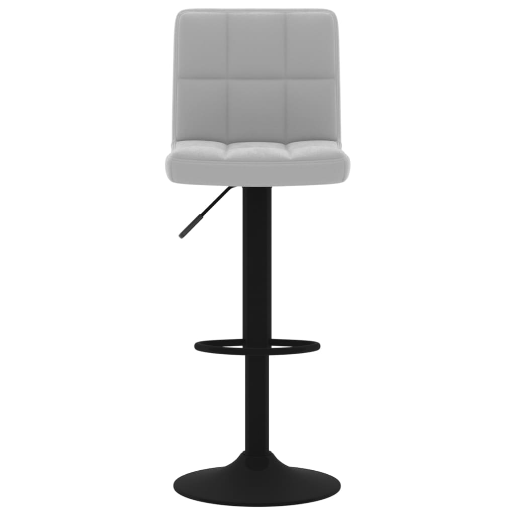 Tabouret de bar Gris clair Velours - XIOS