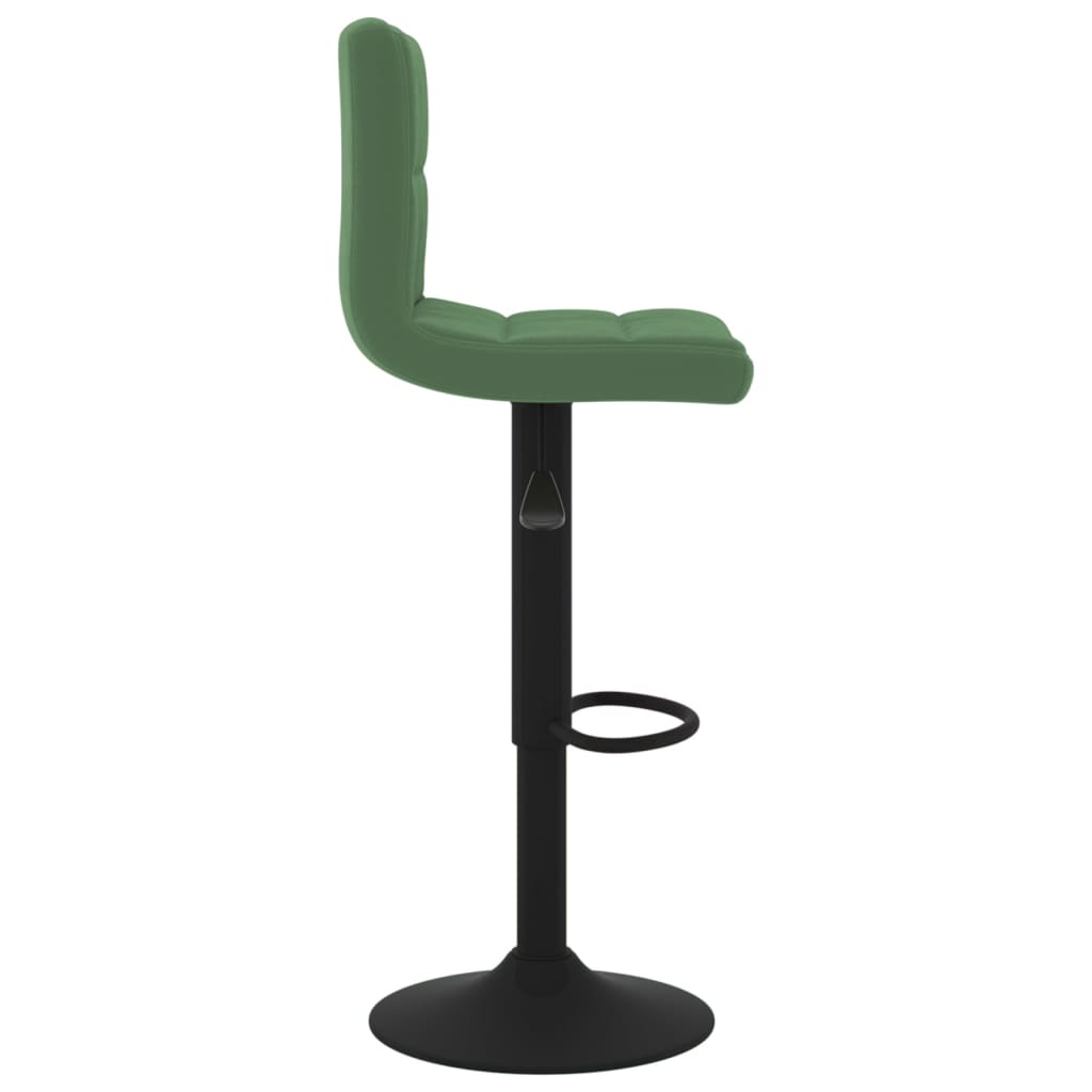 Tabourets de bar lot de 2 vert foncé velours - XIOS