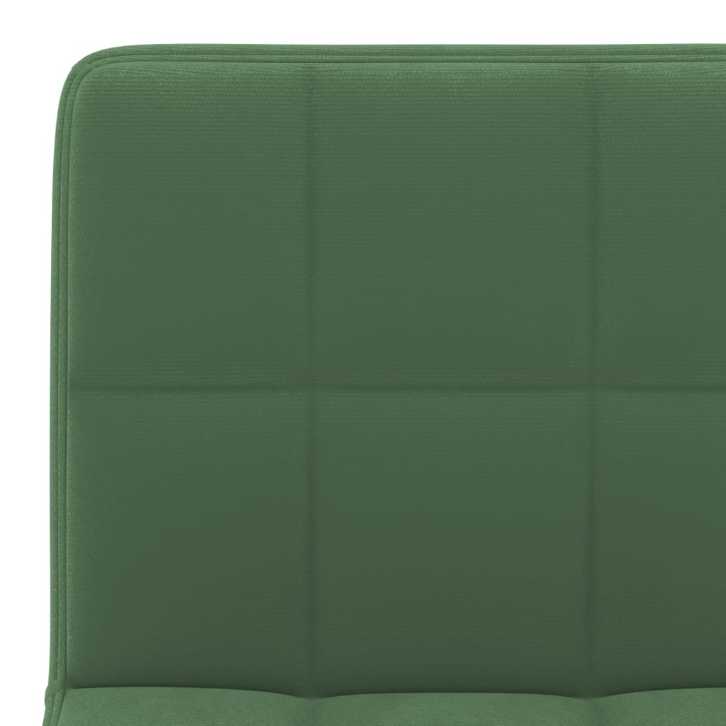 Tabourets de bar lot de 2 vert foncé velours - XIOS