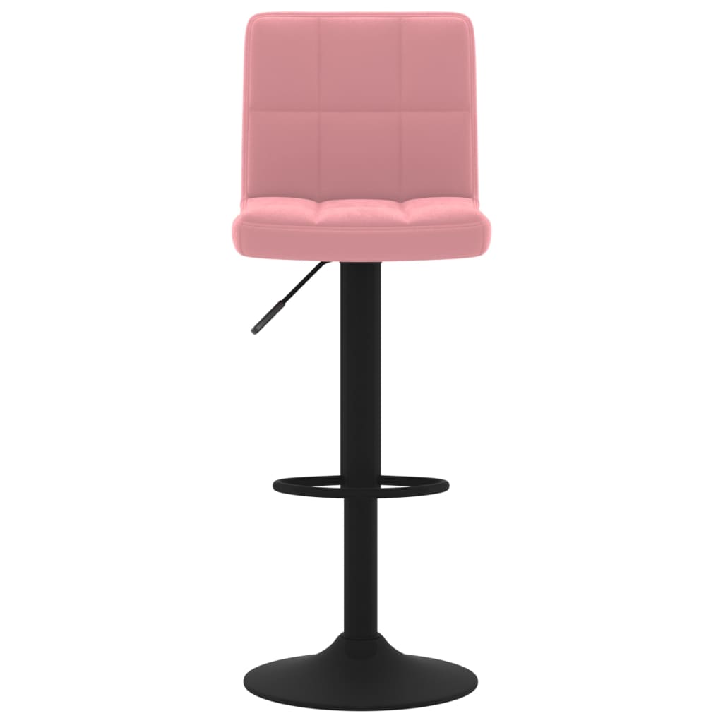 Tabourets de bar lot de 2 rose velours Tabourets de bar vidaXL