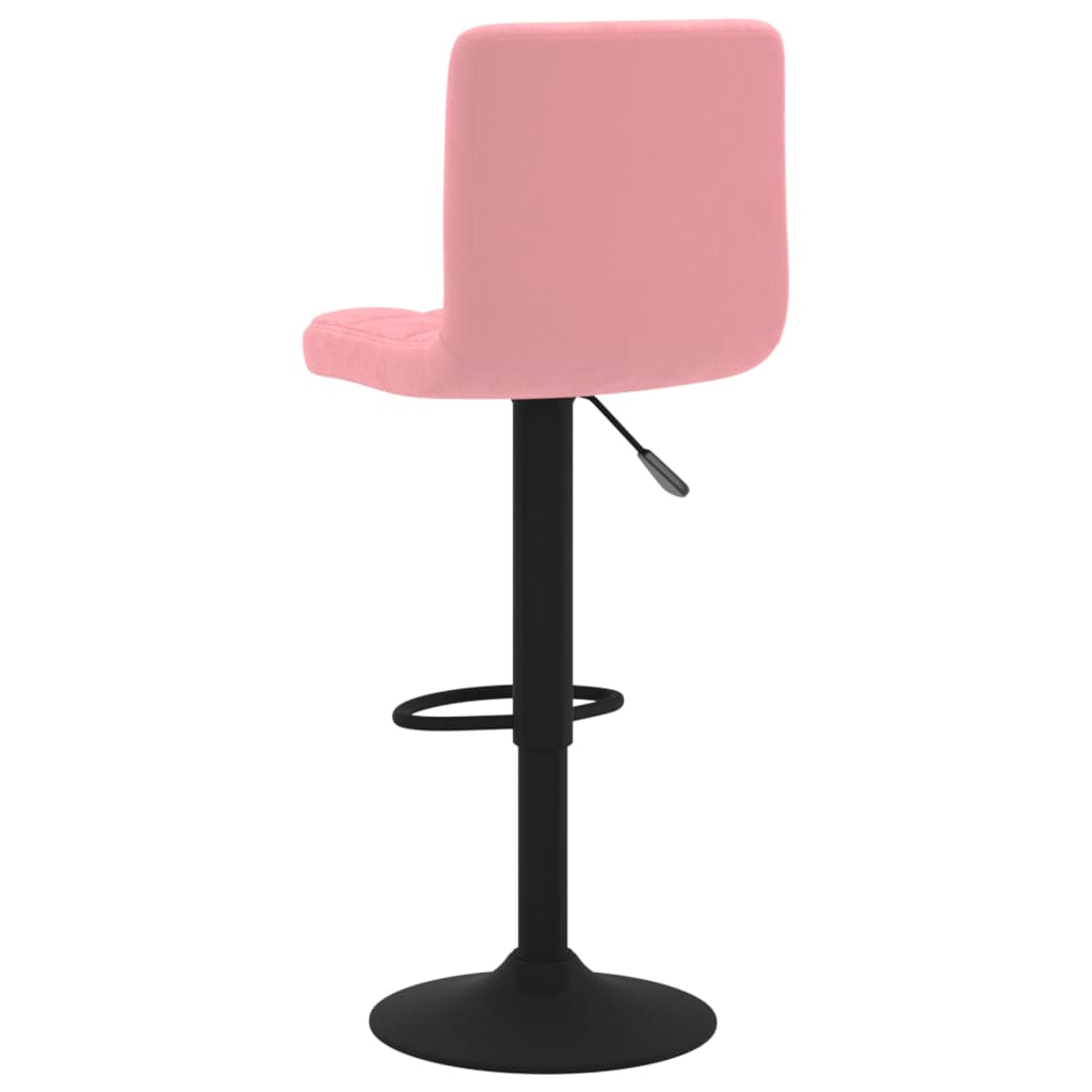 Tabourets de bar lot de 2 rose velours Tabourets de bar vidaXL