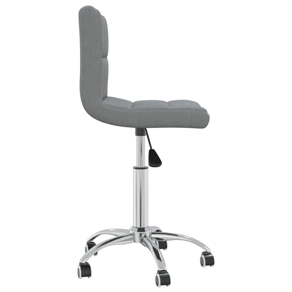 Chaise pivotante de bureau Gris clair Tissu - XIOS