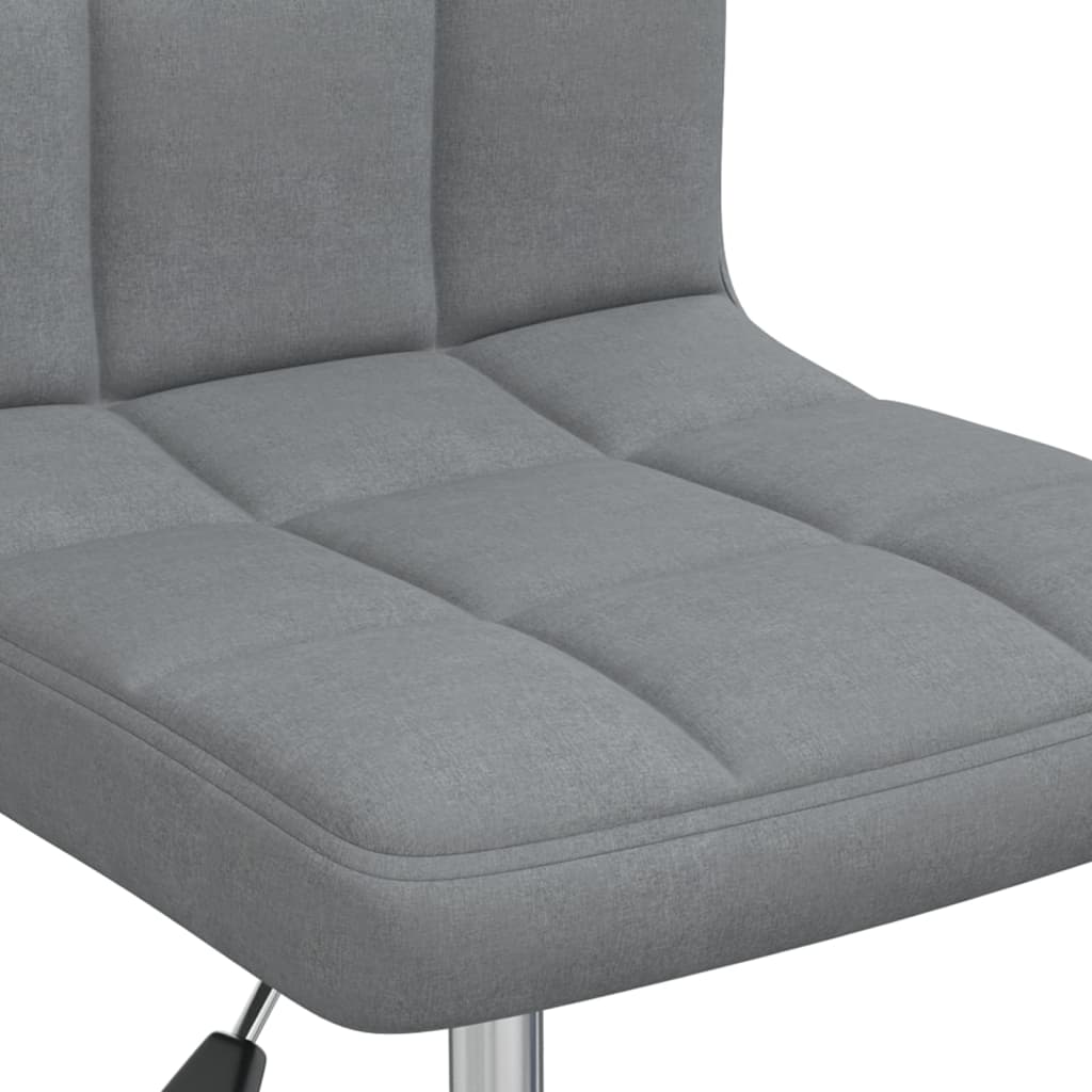 Chaise pivotante de bureau Gris clair Tissu - XIOS