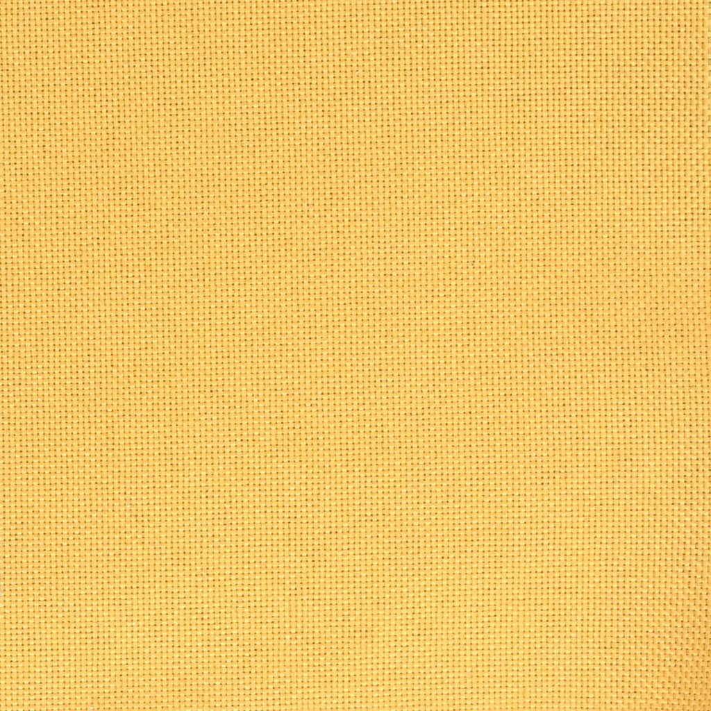 Chaise pivotante de bureau Jaune moutarde Tissu
