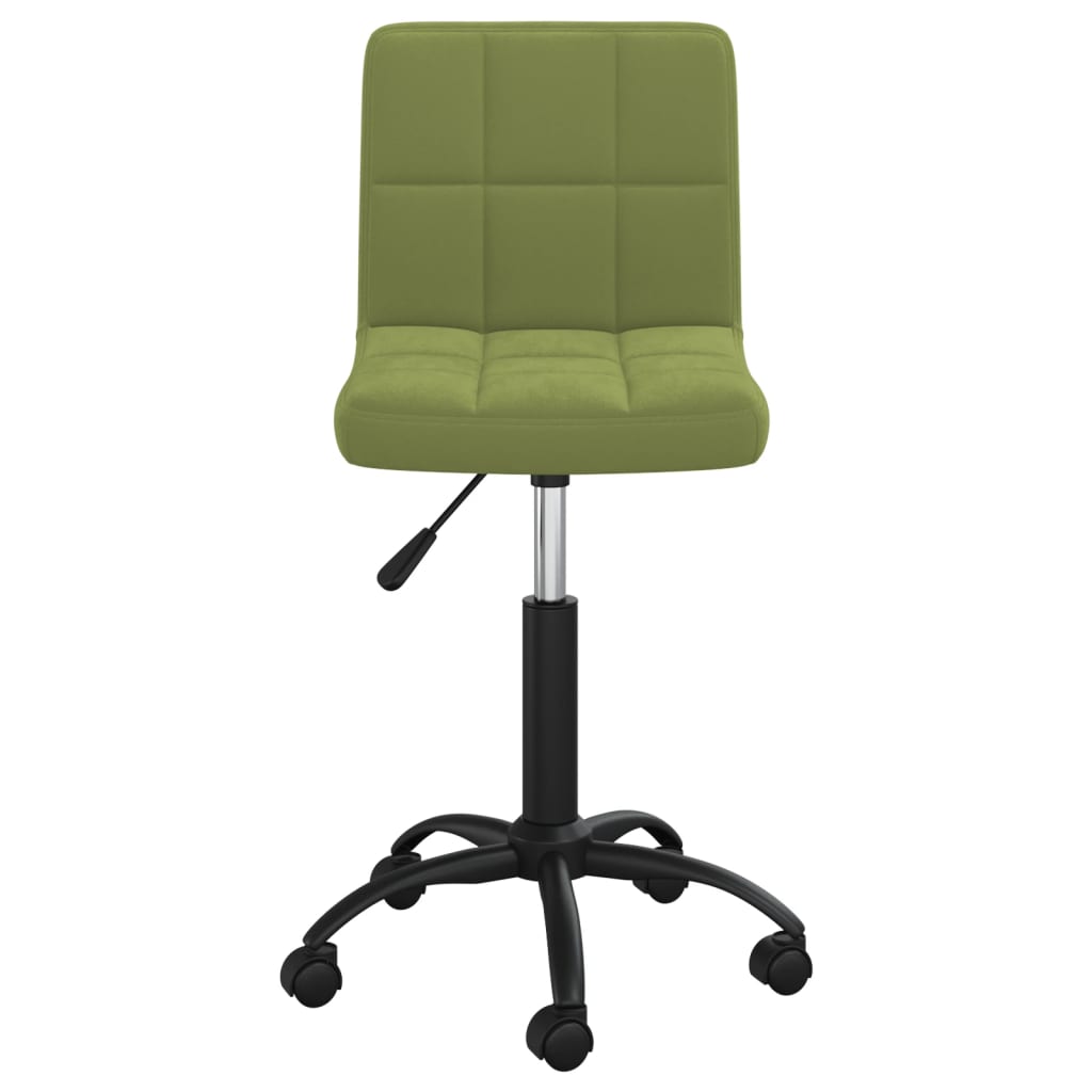 Chaise pivotante de bureau Vert clair Velours - XIOS