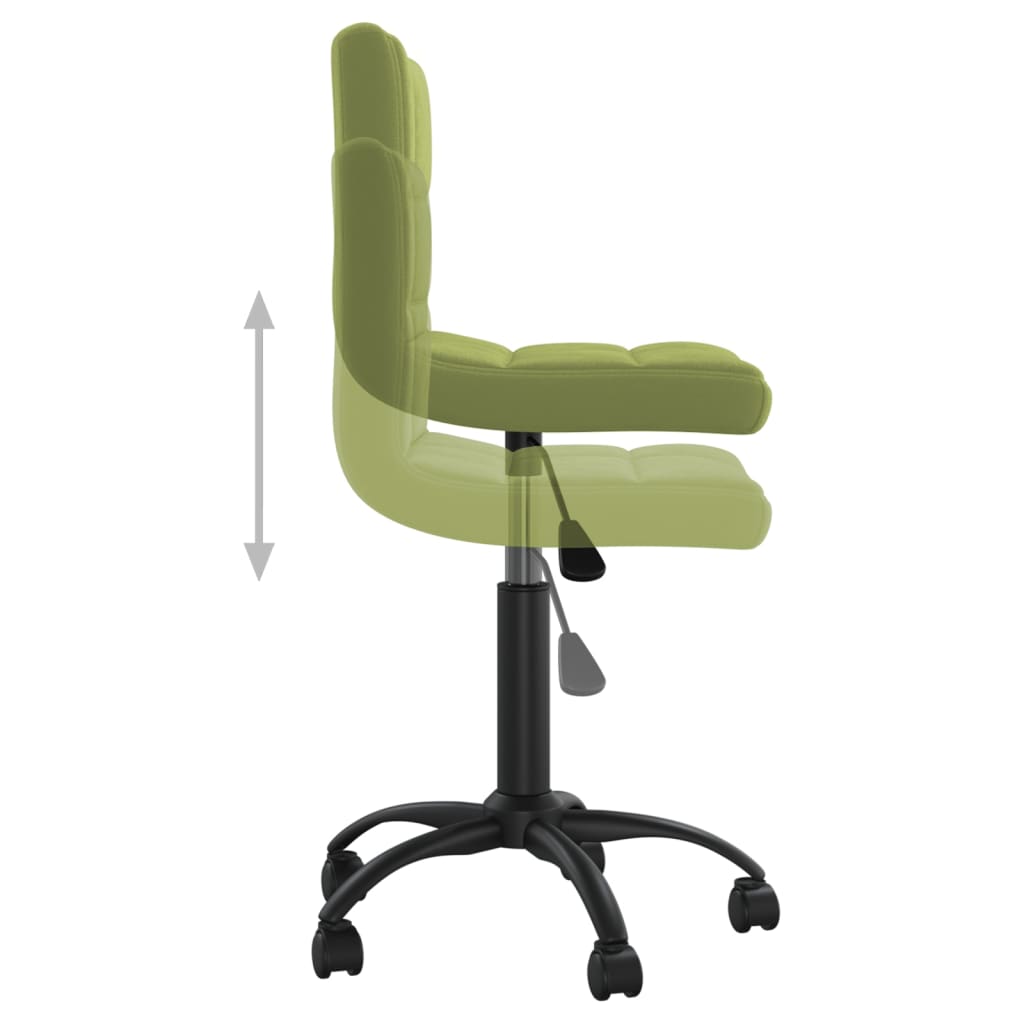 Chaise pivotante de bureau Vert clair Velours - XIOS