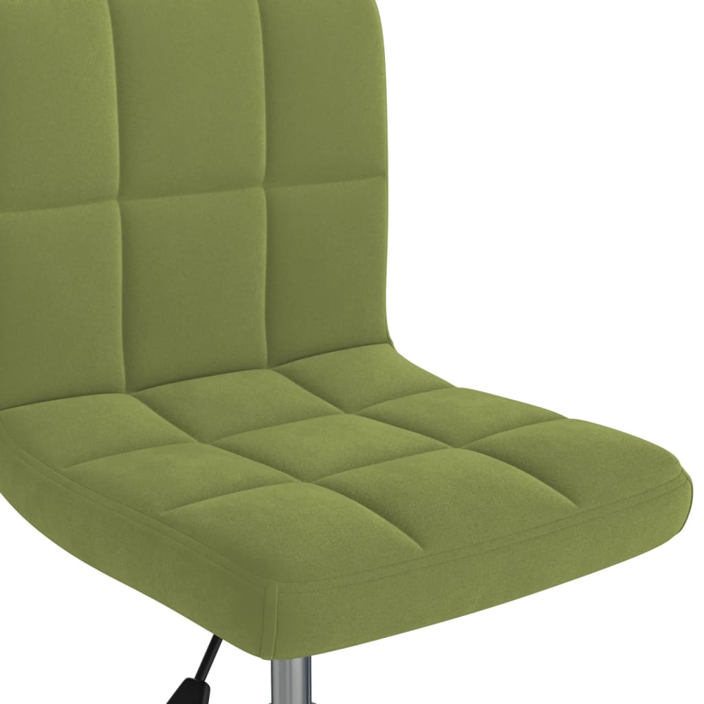 Chaise pivotante de bureau Vert clair Velours - XIOS