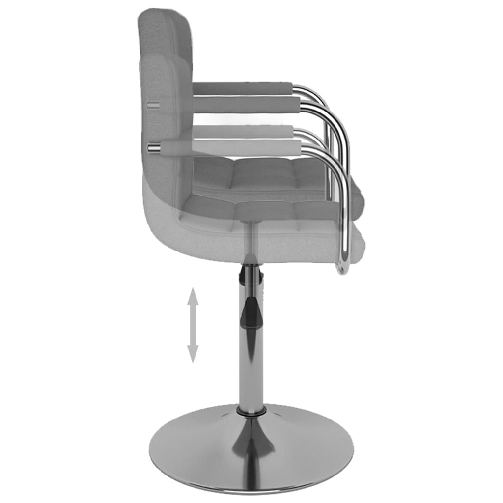 Tabouret de bar Gris clair Tissu - XIOS