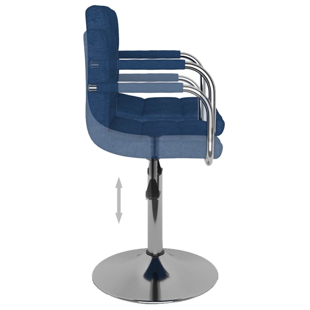 Tabouret de bar Bleu Tissu - XIOS