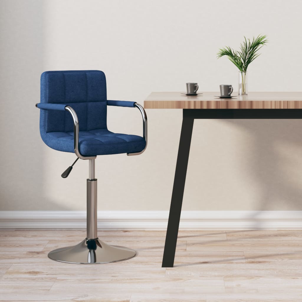 Tabouret de bar Bleu Tissu - XIOS