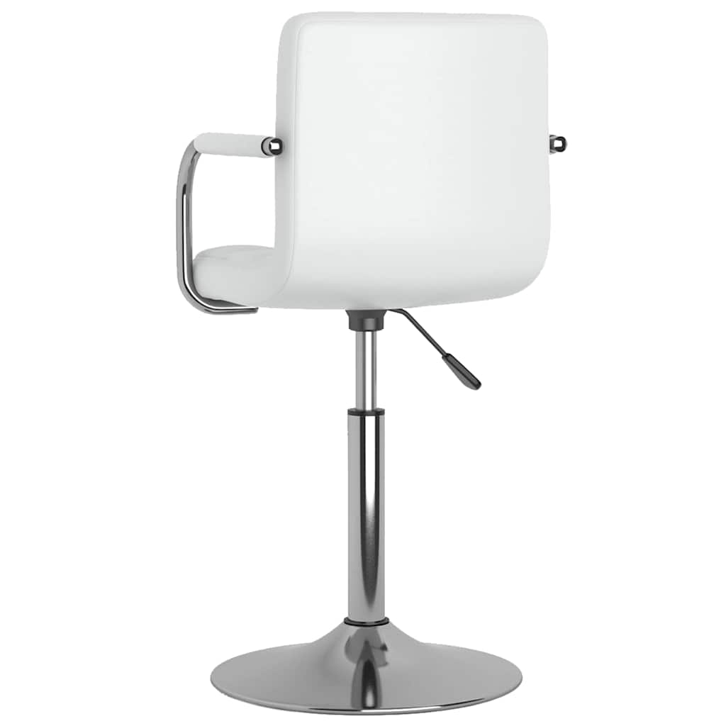 Chaises pivotantes à manger lot de 2 blanc similicuir - XIOS
