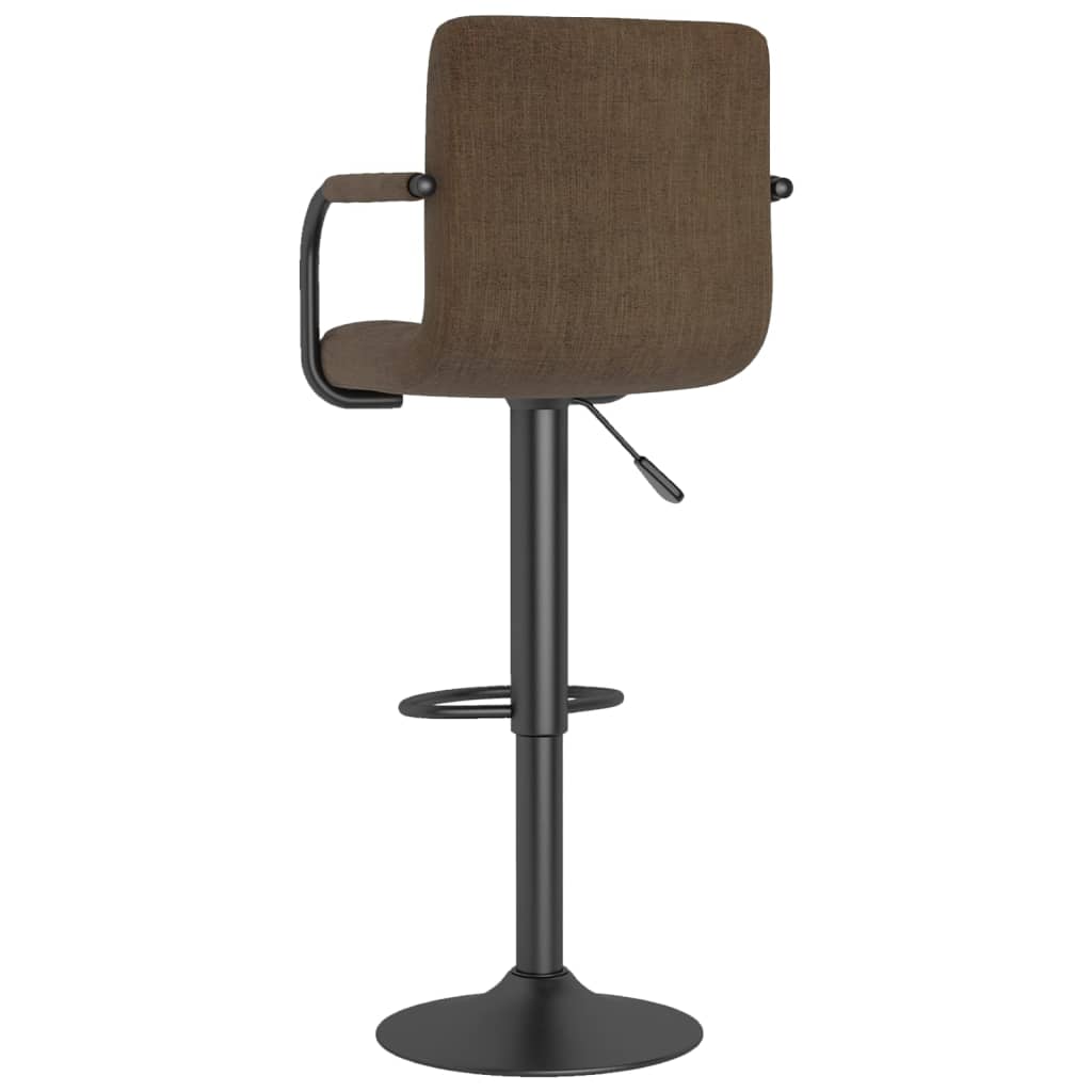Tabourets de bar lot de 2 marron tissu - XIOS