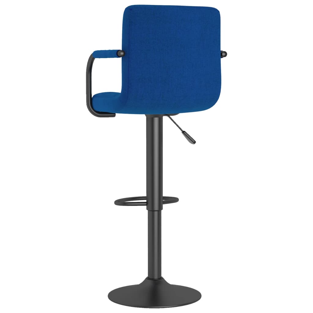 Tabourets de bar lot de 2 bleu tissu - XIOS