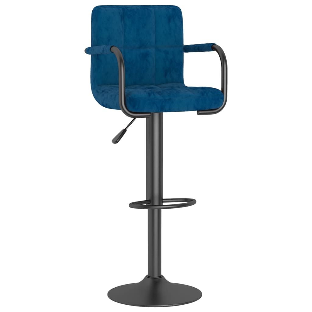 Tabouret de bar Bleu Velours - XIOS