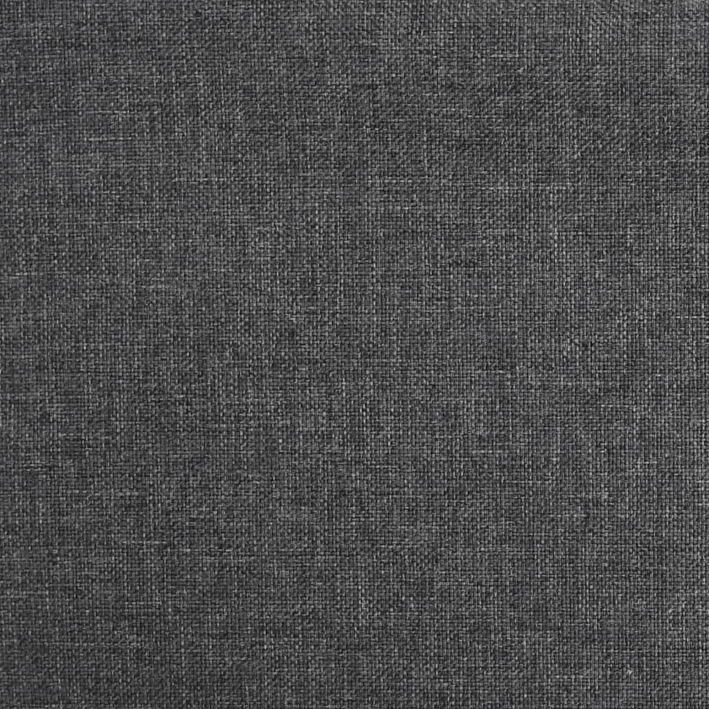 Chaise pivotante de bureau Gris foncé Tissu