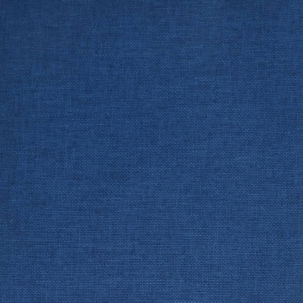Chaise pivotante de bureau Bleu Tissu