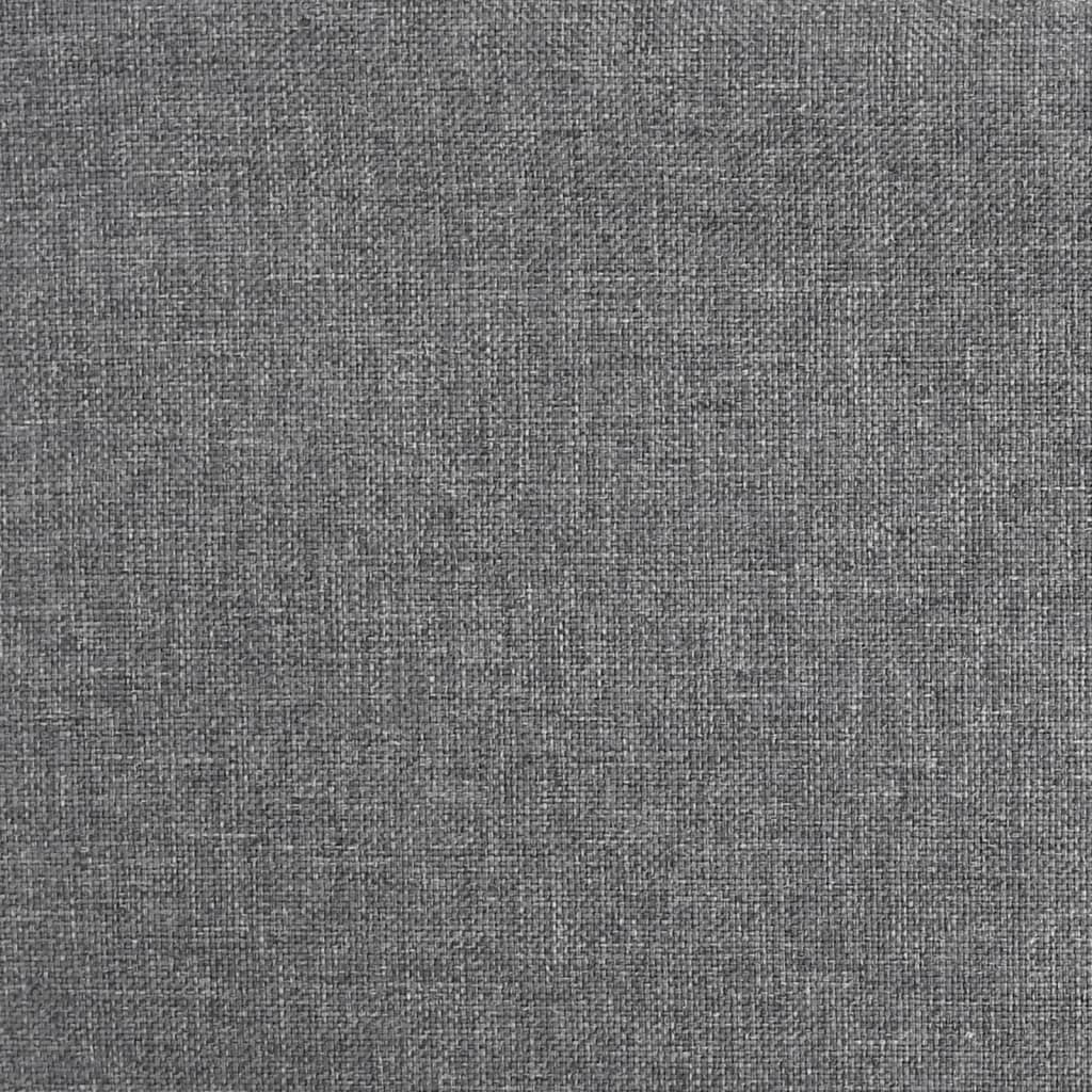 Chaise pivotante de bureau Gris clair Tissu
