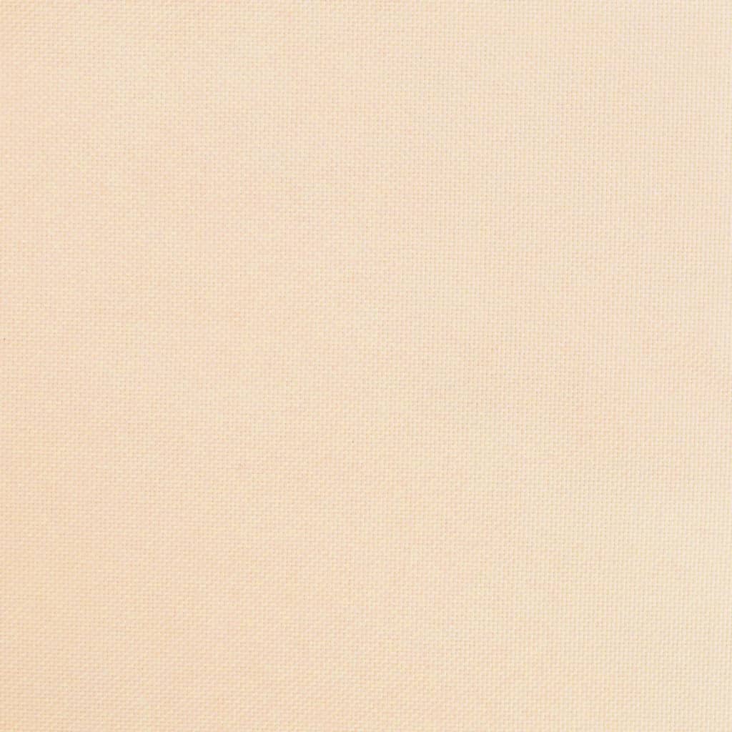 Chaise pivotante de bureau Crème Tissu
