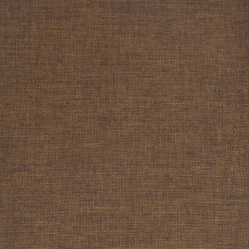 Chaise pivotante de bureau Marron Tissu