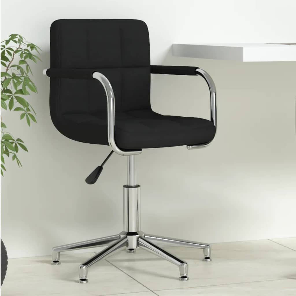 Chaise pivotante de bureau Noir Tissu - XIOS
