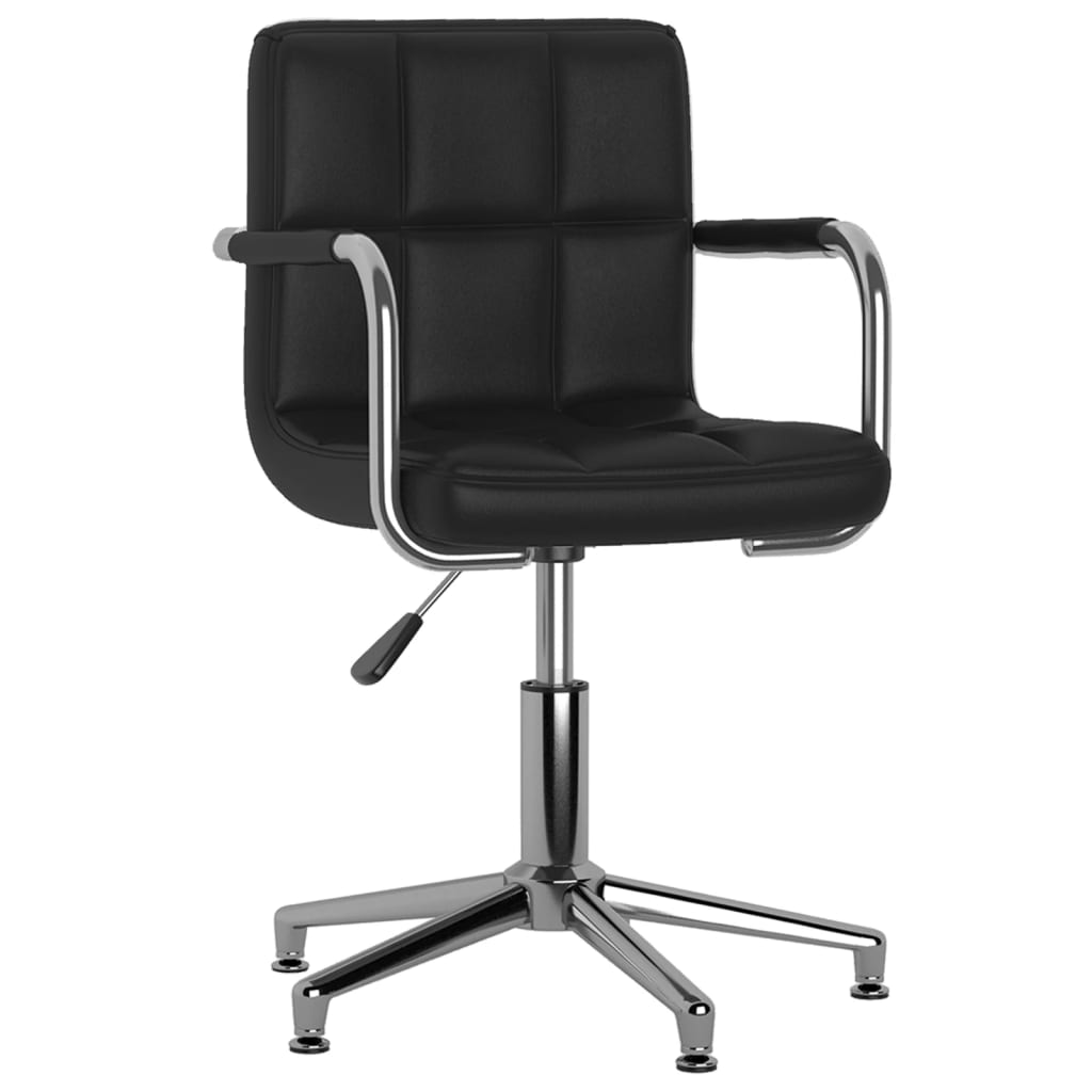 Chaises à manger pivotantes lot de 2 Noir Similicuir - XIOS