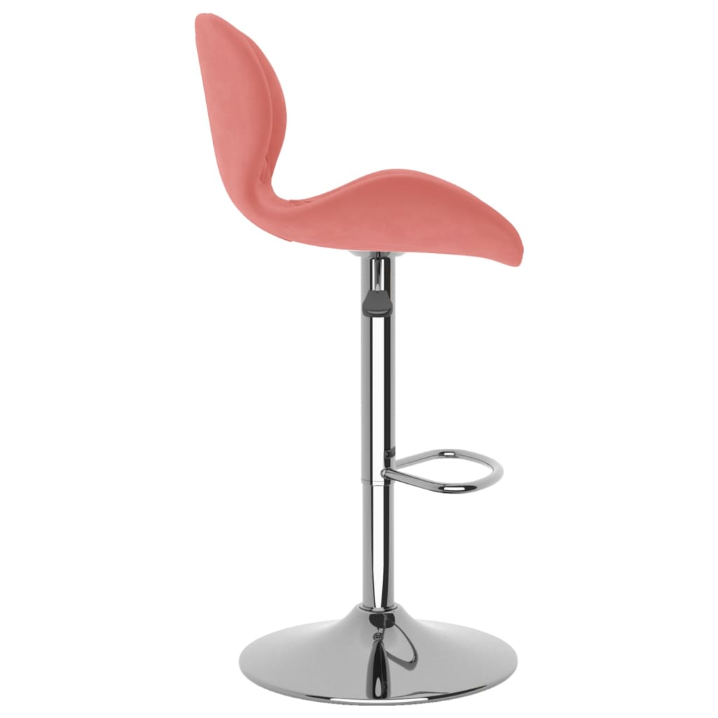 Tabourets de bar lot de 2 rose velours - XIOS