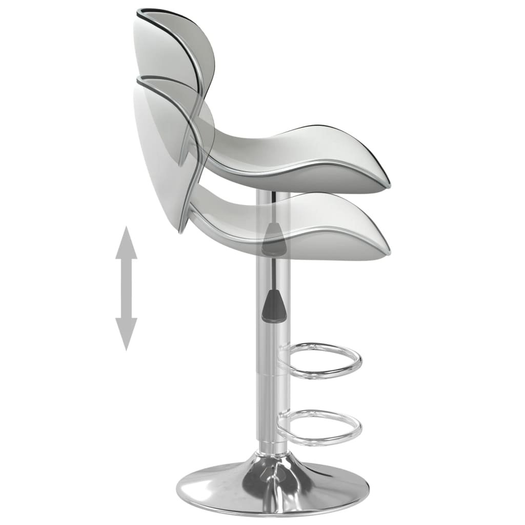 Tabouret de bar Blanc Similicuir - XIOS