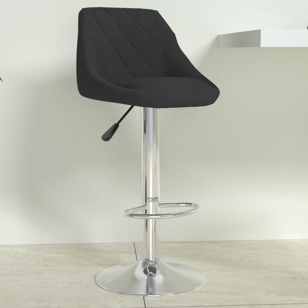 Tabouret de bar Noir Velours - XIOS