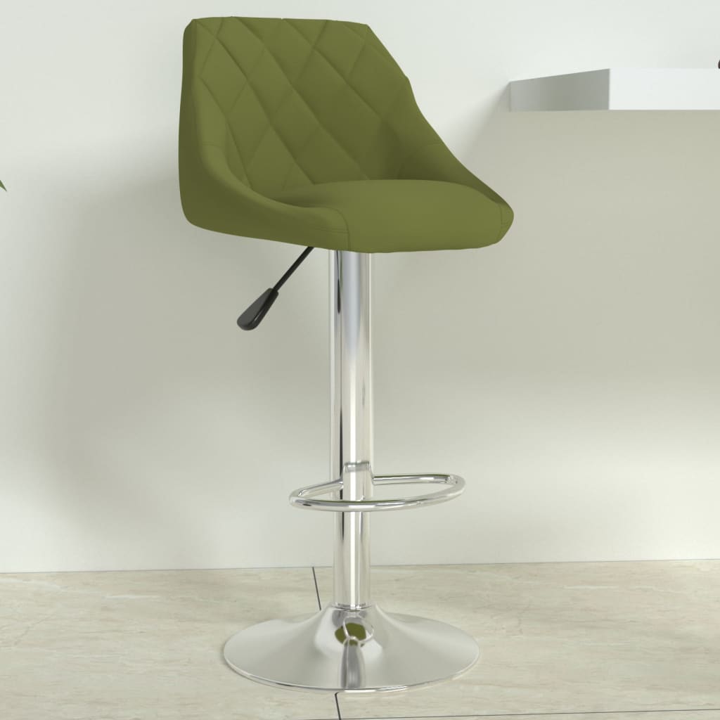 Tabouret de bar Vert clair Velours - XIOS