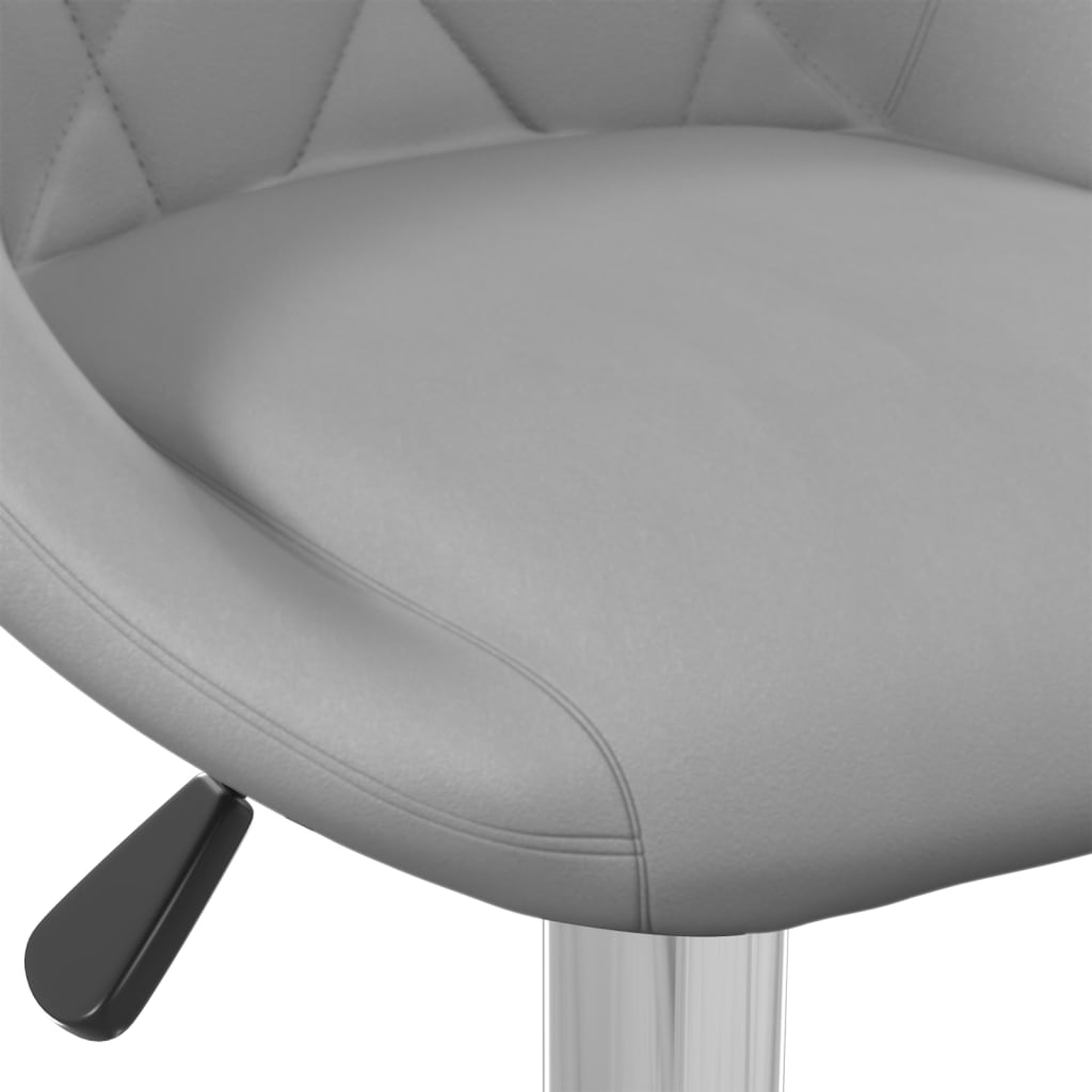 Tabourets de bar lot de 2 gris clair velours - XIOS