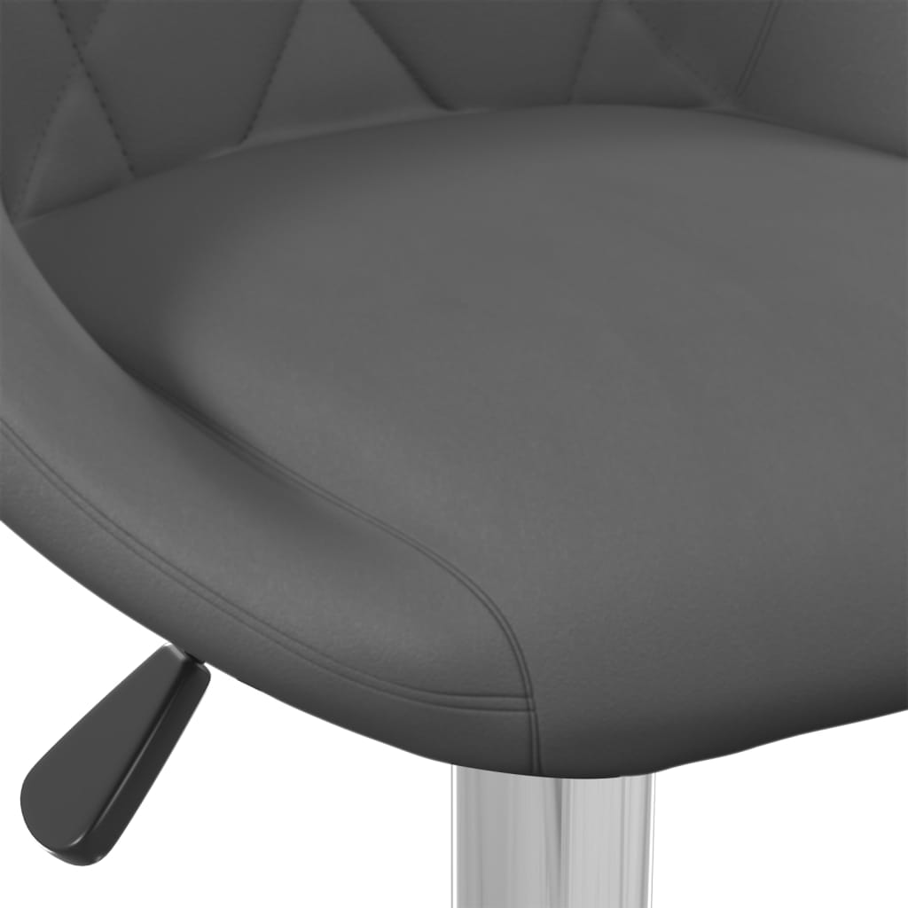 Tabourets de bar lot de 2 gris foncé velours - XIOS