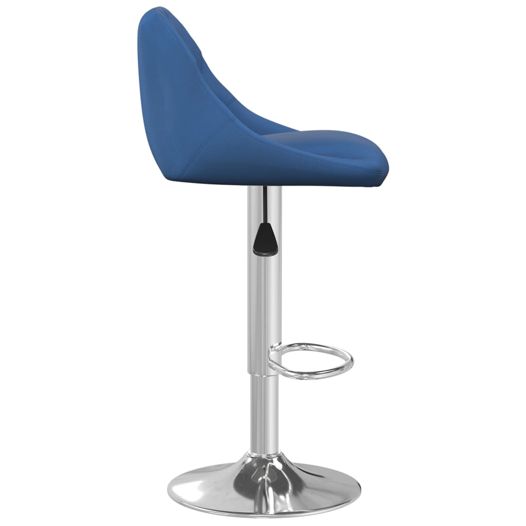 Tabourets de bar lot de 2 bleu velours - XIOS