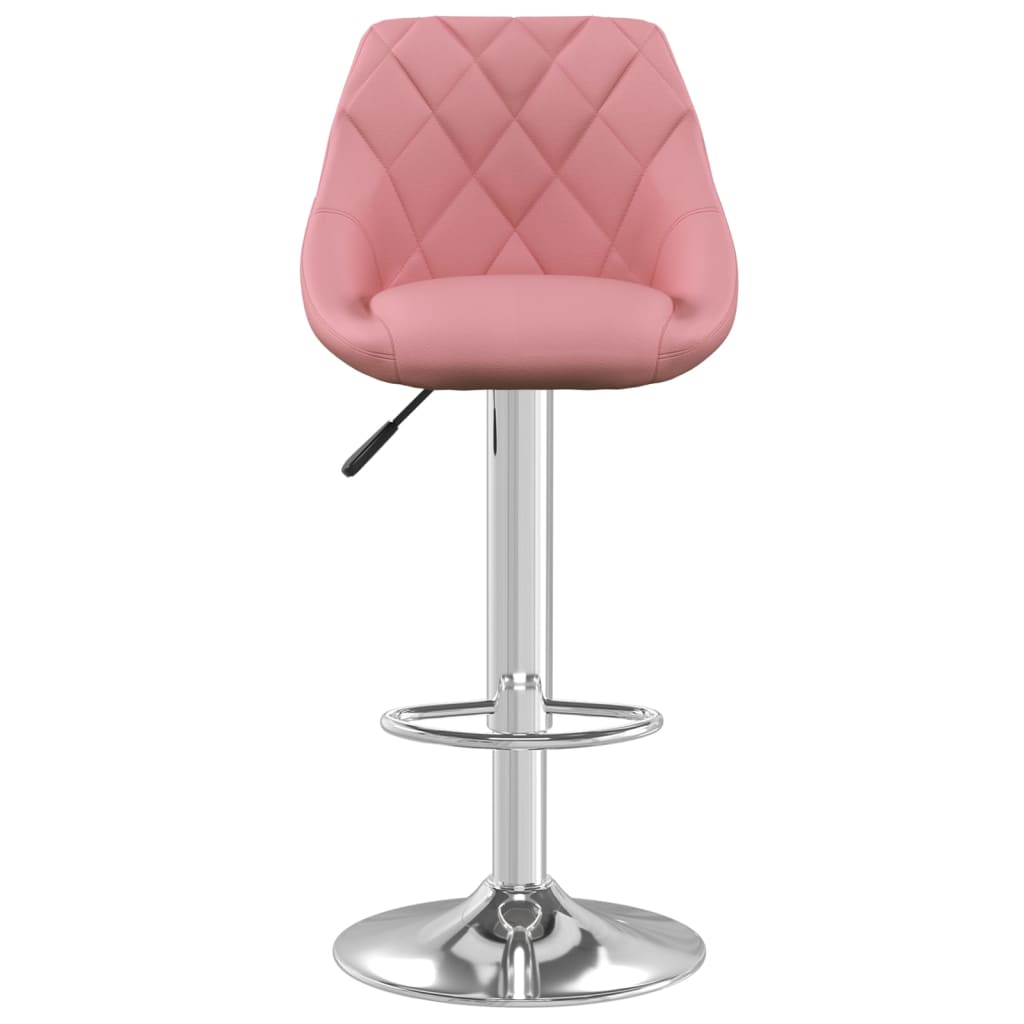 Tabourets de bar lot de 2 rose velours - XIOS