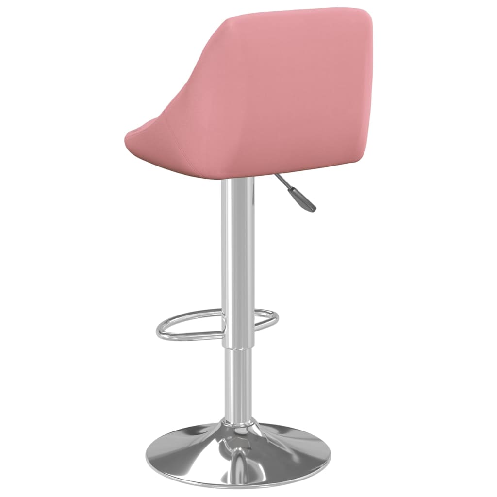 Tabourets de bar lot de 2 rose velours - XIOS