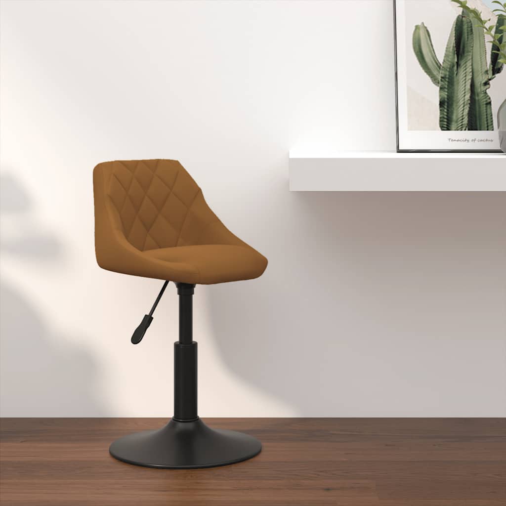 Tabouret de bar Marron Velours Tabourets de bar vidaXL