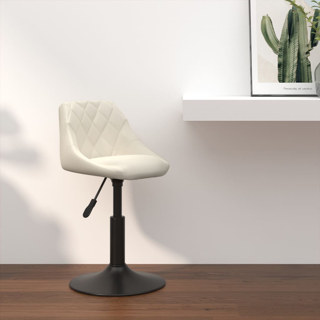 Tabouret de bar Crème Velours Tabourets de bar vidaXL