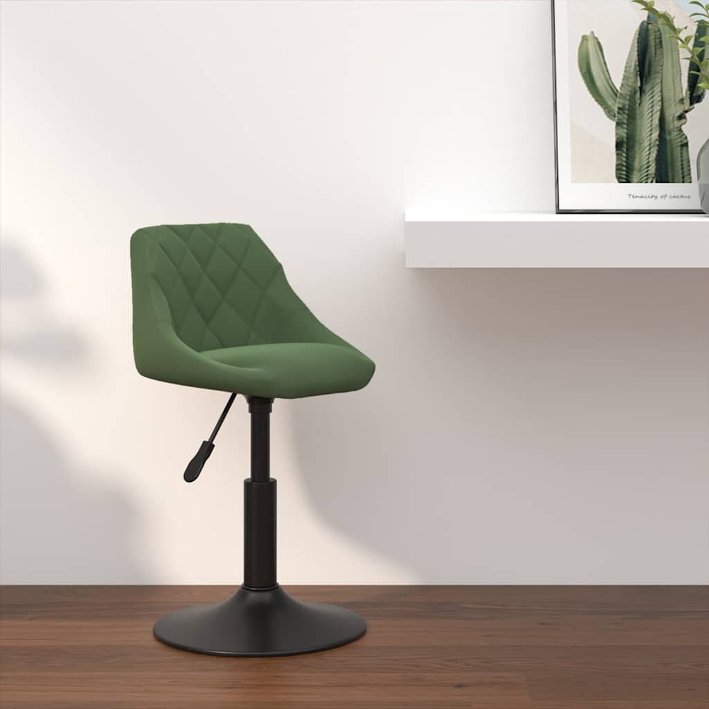 Tabouret de bar Vert foncé Velours Tabourets de bar vidaXL