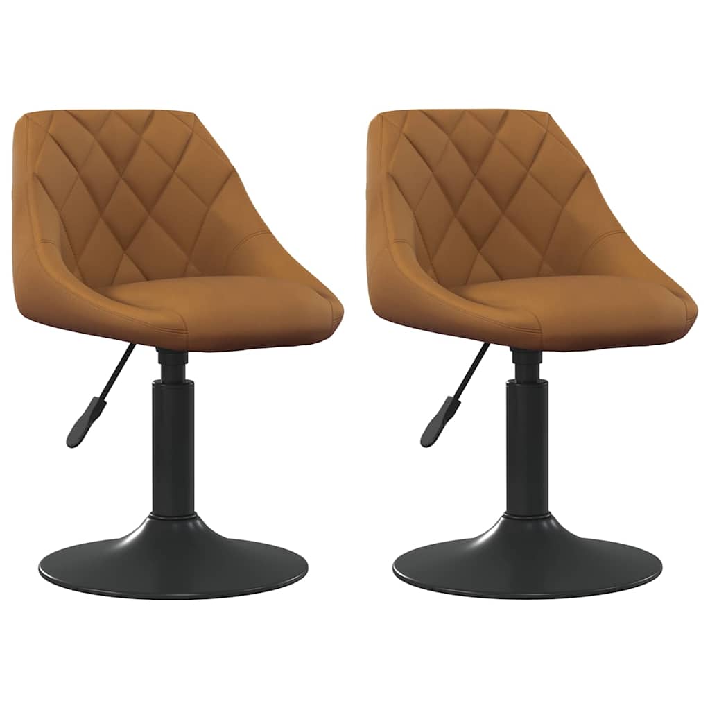 Chaises de salle à manger pivotantes 2 pcs Marron - XIOS