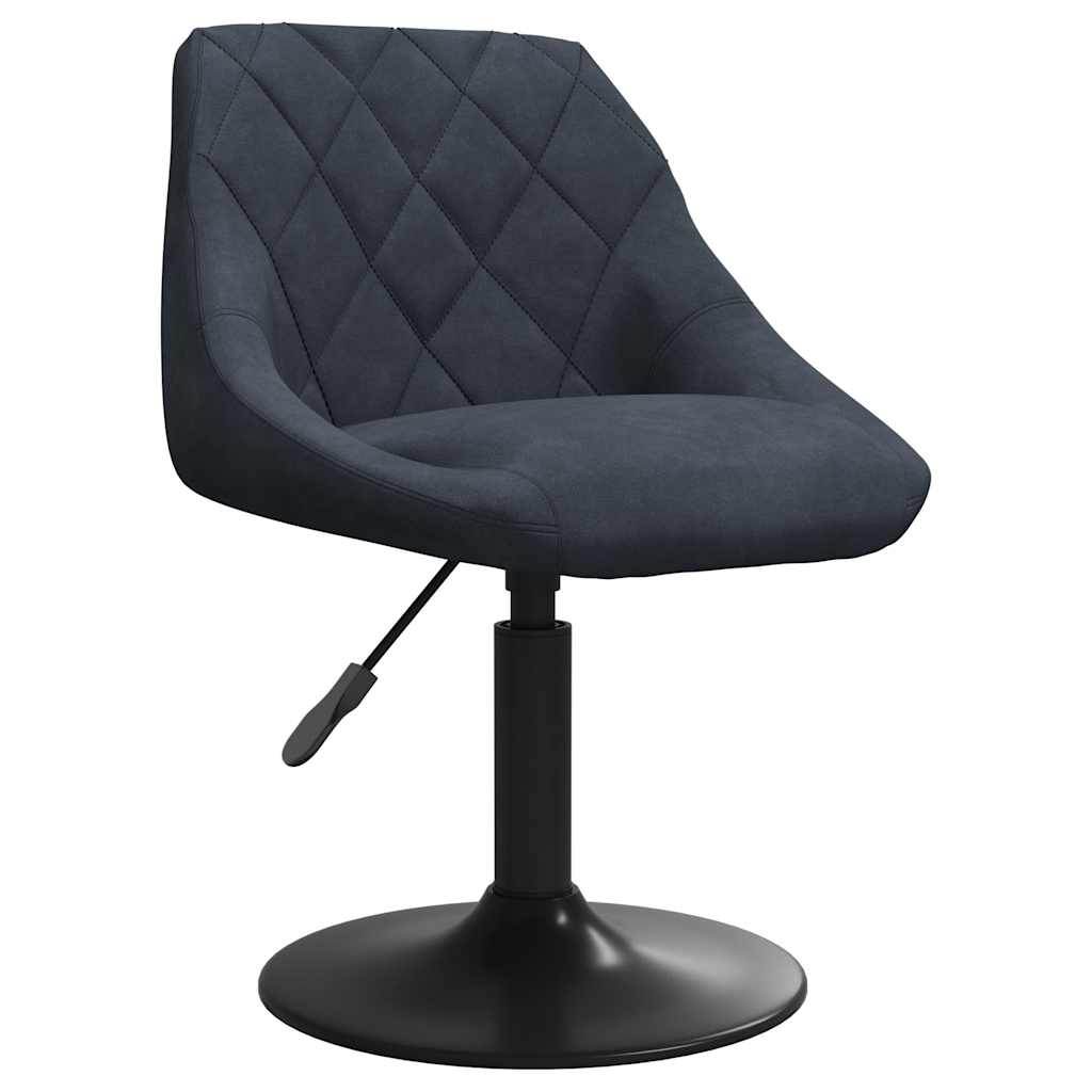 Chaises pivotantes à dîner lot de 2 Gris foncé Velours - XIOS