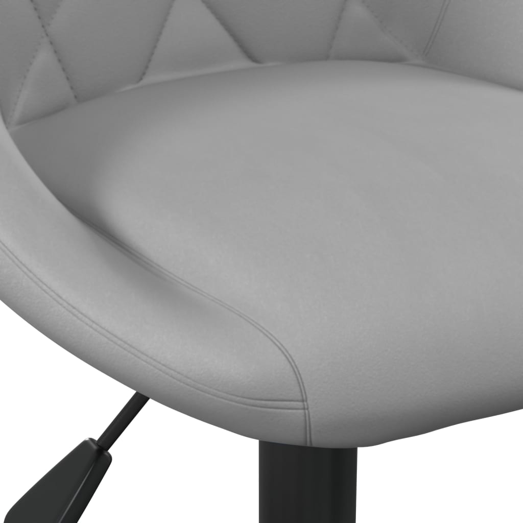 Tabouret de bar Gris clair Velours Tabourets de bar vidaXL